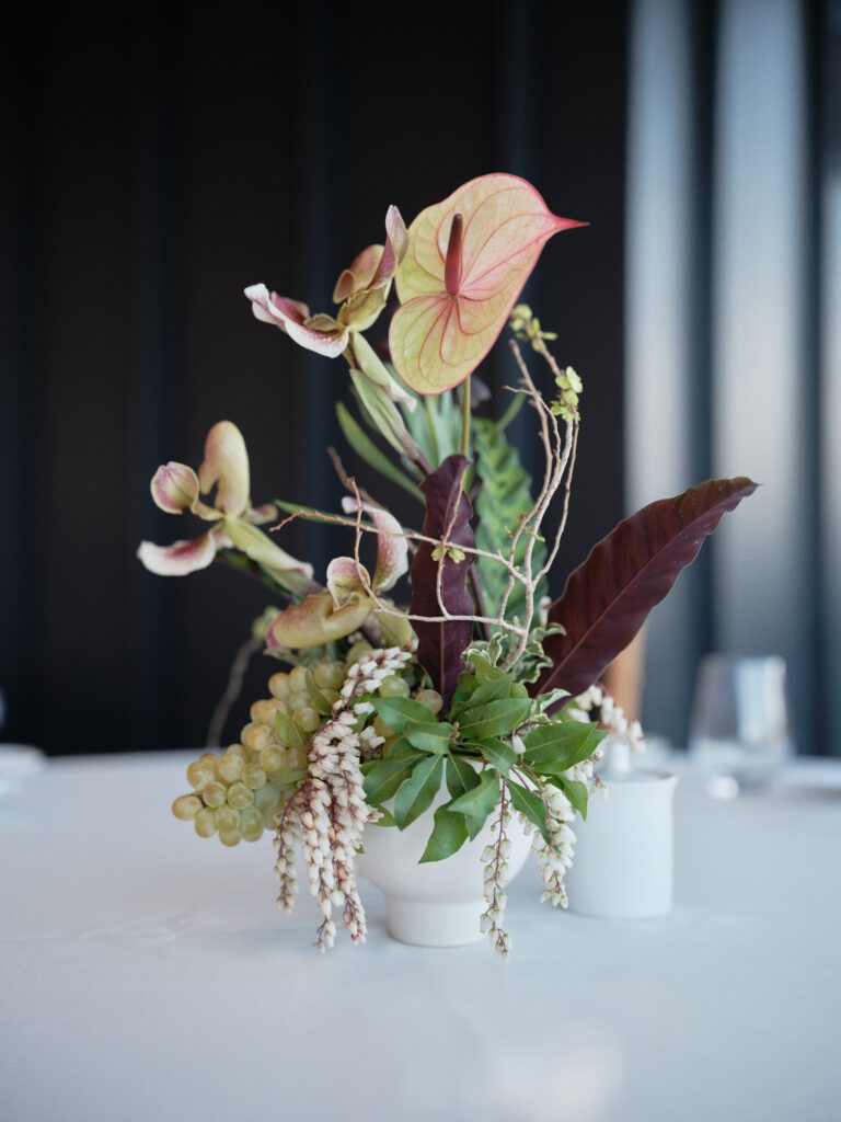 2025 Wedding Trends - Modern Ikebana Arrangements. Florals by The Bloom of Time.
